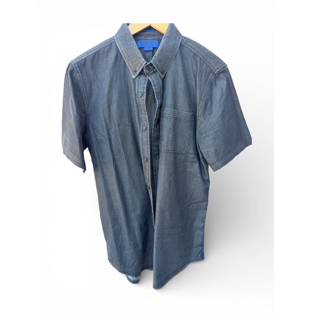Ezekiel Gray Short Sleeve Button Up Shirt Large